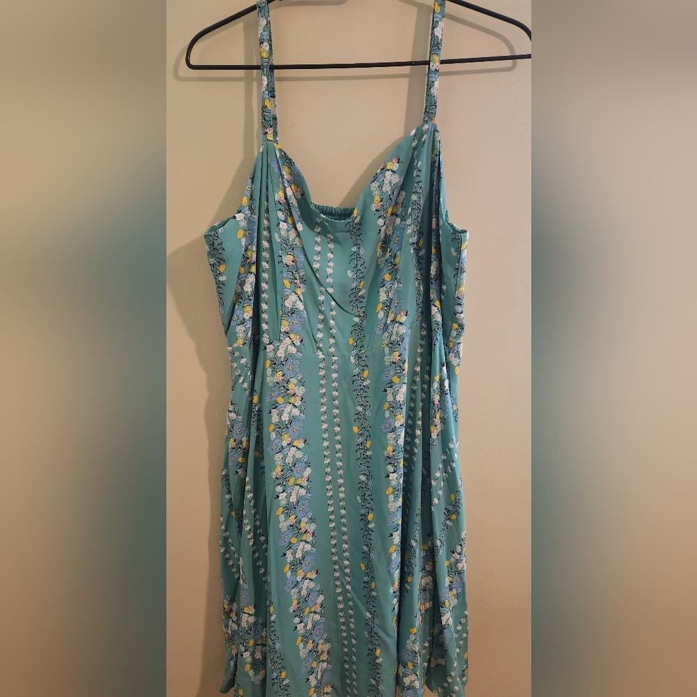 Old Navy Floral Teal Dress